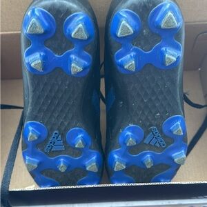 Adidas Kids Black and Blue Sneakers